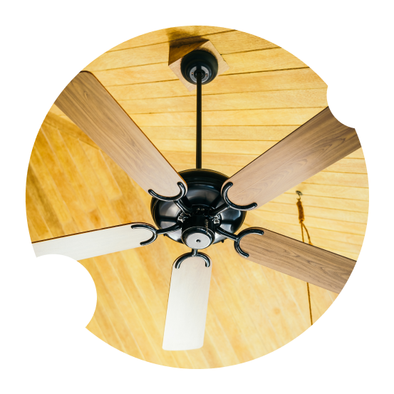 Close-up Ceiling Fan — Appliance Services Repair in Singapore